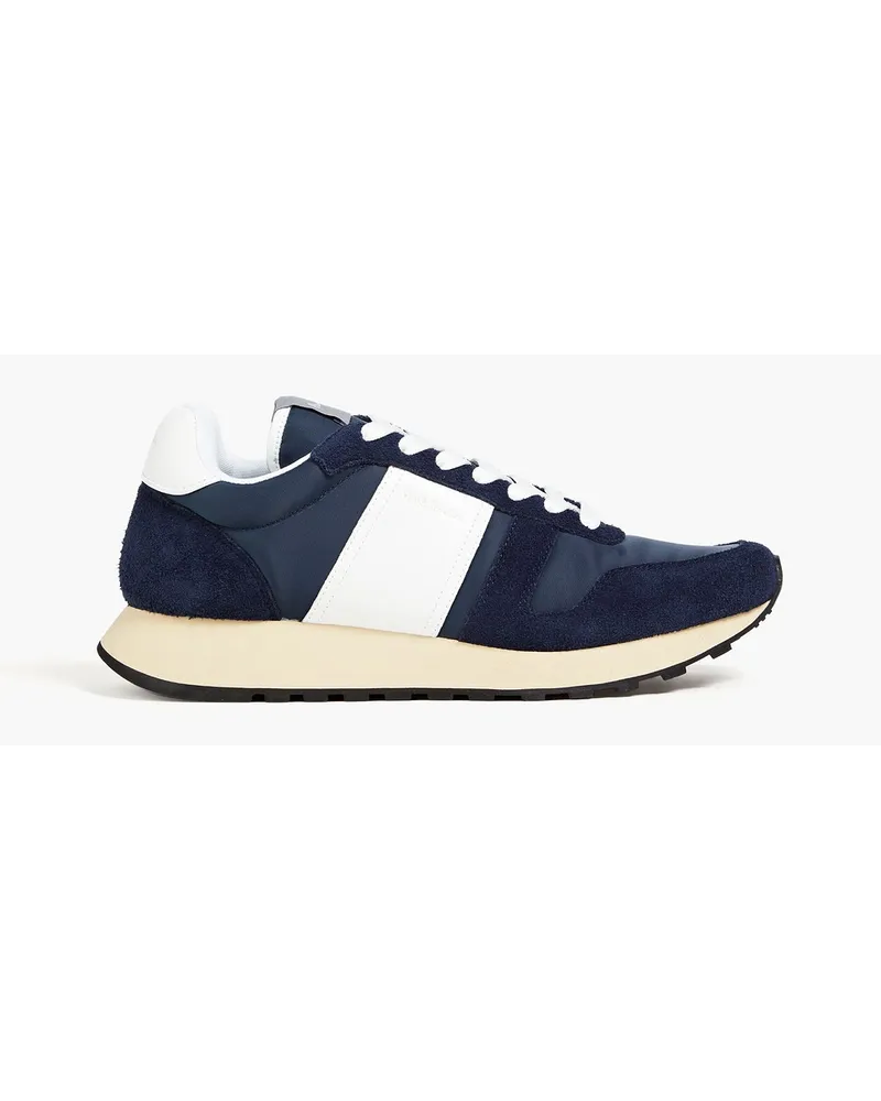 Paul Smith Sneakers aus Veloursleder, Leder und Shell Blau