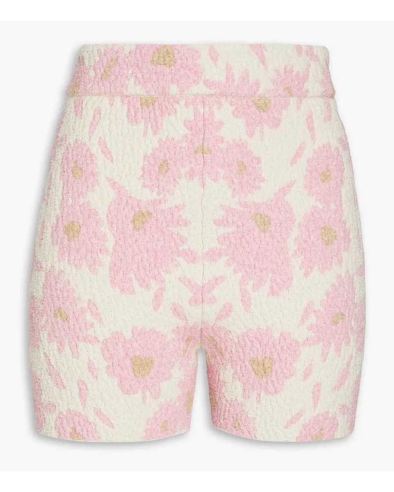 Jacquemus Le Bagnu Shorts aus Jacquard-Strick aus einer Baumwollmischung Pink