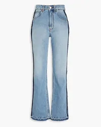 Victoria Beckham Hoch sitzende Bootcut-Jeans inausgewaschener Optik Blau