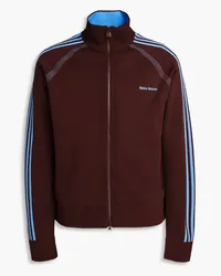 adidas Trainingsjacke aus Strick mit Streifen Braun