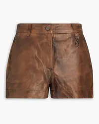 ROTATE Birger Christensen Ledershorts Braun