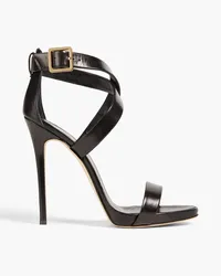 Giuseppe Zanotti Coline 110 Sandalen aus Leder Schwarz