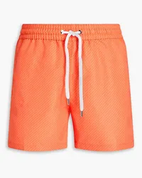 Frescobol Carioca Kurze Badeshorts mit Print Orange