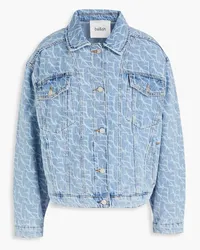 ba&sh Jeansjacke mit Print Blau