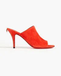 Ferragamo Janine Mules aus Veloursleder Orange