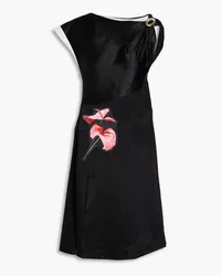 3.1 phillip lim Embellished floral-print satin-twill dress Schwarz