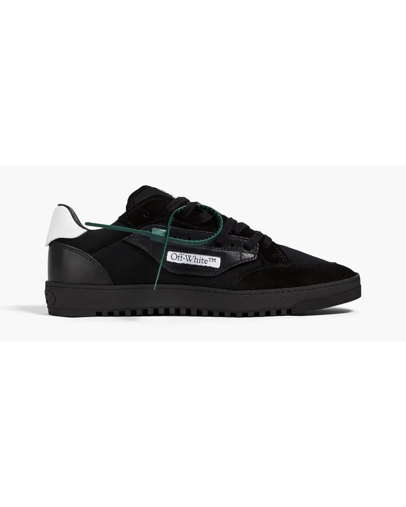 OFF-WHITE 5.0 Sneakers aus Veloursleder, Leder und Canvas Schwarz