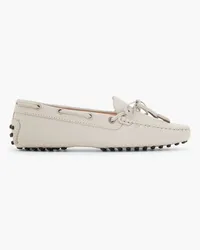 TOD'S Gommino Loafers aus Narbenleder Grau