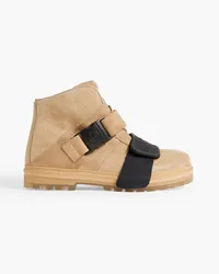 Birkenstock Hancock Rotterhiker Ankle Boots aus Veloursleder Neutral