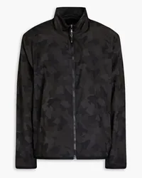 James Perse Jacke aus einer Baumwollmischung mit Camouflage-Print Schwarz