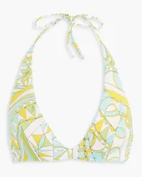 Emilio Pucci Neckholder-Oberteil mit Print Gelb