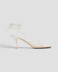 Gianvito Rossi Sylvie 70 Sandalen aus Leder Weiß