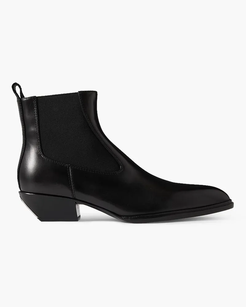 Alexander Wang Slick Ankle Boots aus Leder Schwarz