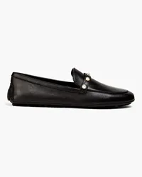 Stuart Weitzman Allpearls verzierte Loafers aus Leder Schwarz