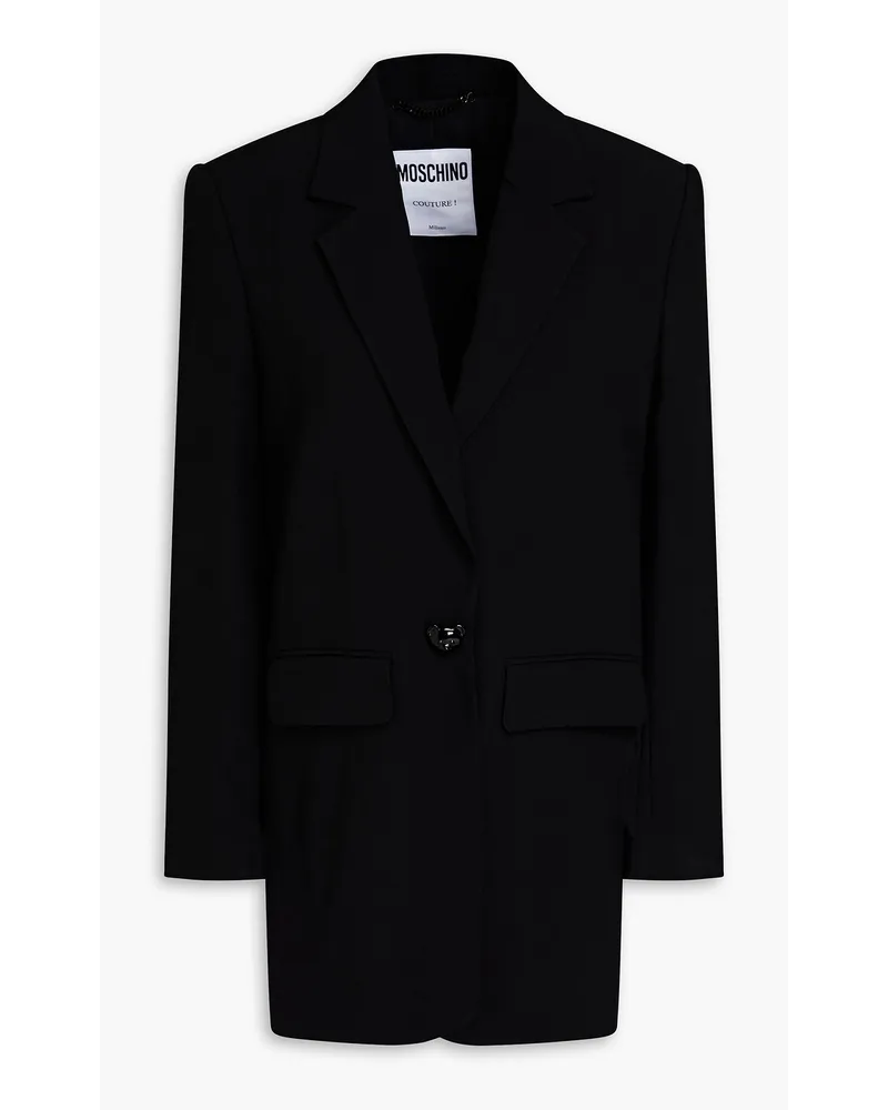 Moschino Blazer aus Crêpe Schwarz