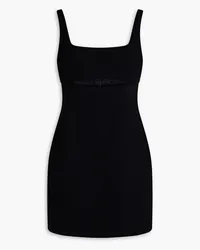 Halston Vanessa Minikleid aus Crêpe mit Cut-outs Schwarz