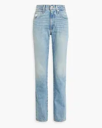 SLVRLAKE Lennox halbhohe Jeans mit geradem Bein inausgewaschener Optik Blau