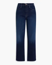 Mother Rambler hoch sitzende Jeans mit geradem Bein Blau