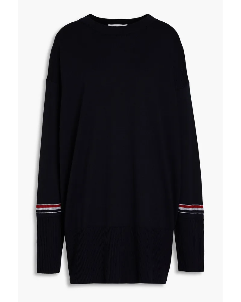 Thom Browne Oversized-Pullover aus Wolle Blau