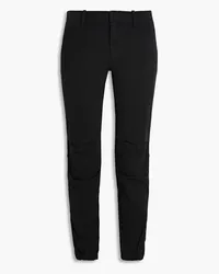 Nili Lotan Cropped Hose mit schmalem Bein aus Twill aus Stretch-Baumwolle Schwarz