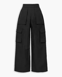 Alexander Wang Cargohose mit weitem Bein aus Ripstop aus einer Baumwollmischung Schwarz