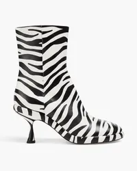 WANDLER Ankle Boots aus Leder Animal-print