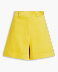 Oscar de la Renta Shorts aus Baumwollcord Gelb