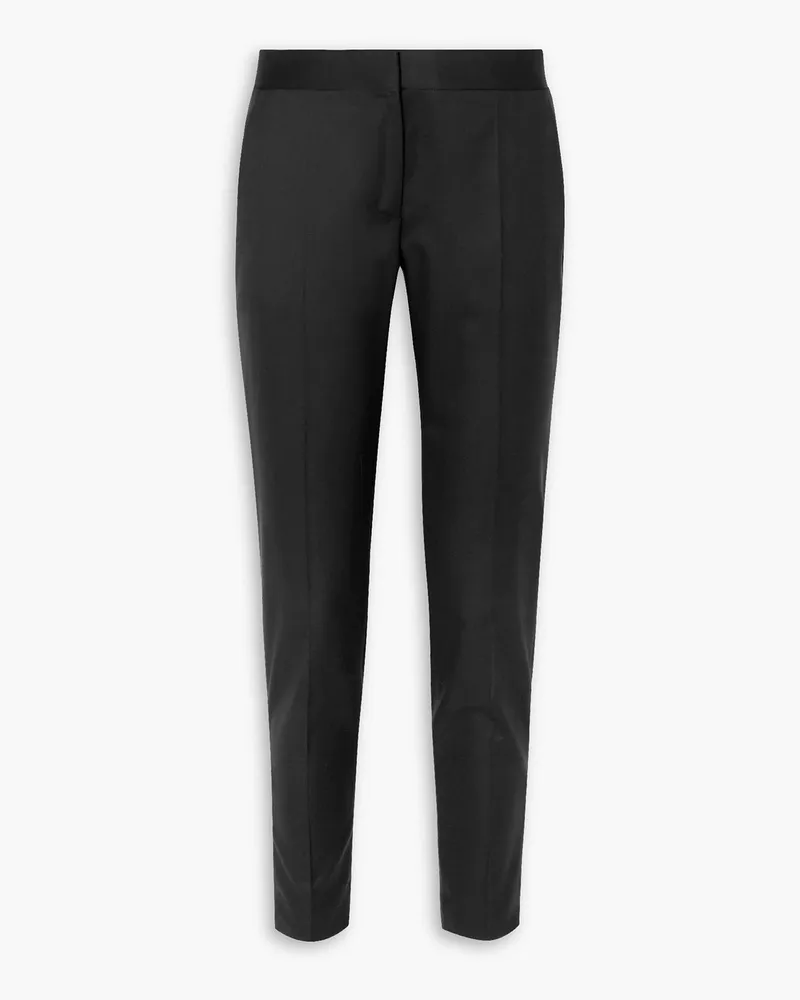 Stella McCartney Vivian Karottenhose aus Woll-Twill Schwarz