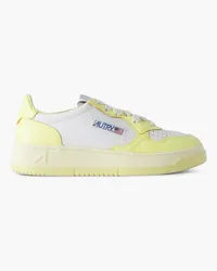 AUTRY Medalist Low Sneakers aus Leder Gelb