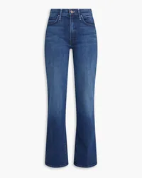 Mother Kick It hoch sitzende Jeans mit geradem Bein Blau