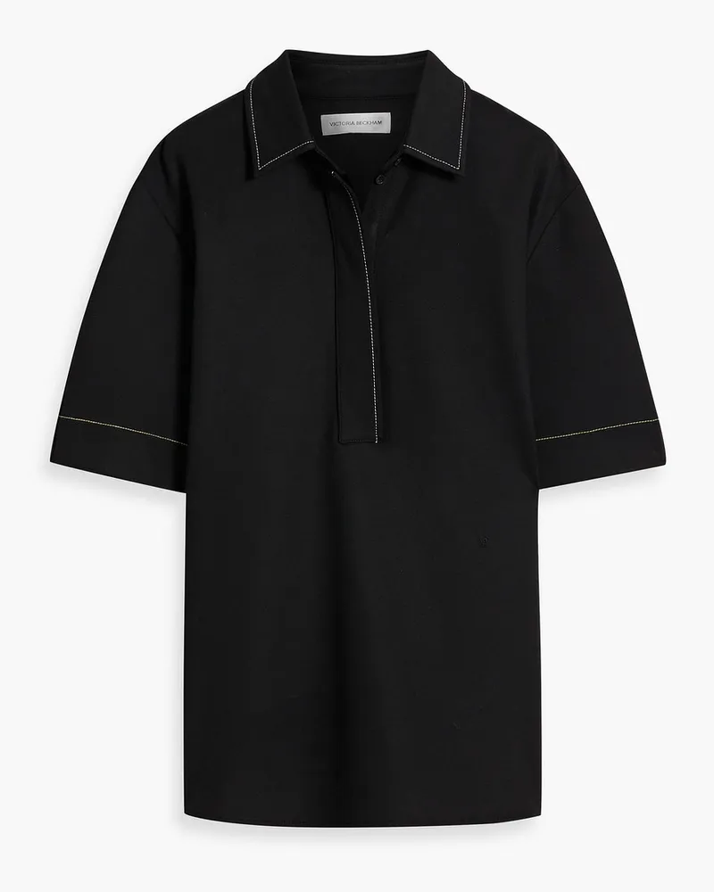 Victoria Beckham Hemd aus Jersey Schwarz