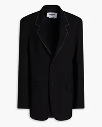 MSGM Blazer aus Stretch-Wolle Schwarz