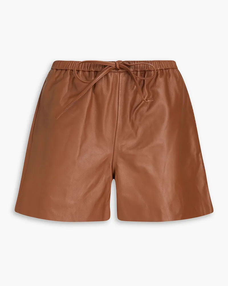 By Malene Birger Ifeiona Shorts aus Leder Braun