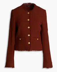 Rag & Bone Carmen Jacke aus Woll-Crêpe Rot