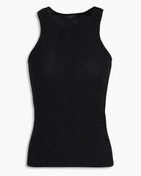 Rag & Bone Lilith Tanktop aus Stretch-Jersey mit Metallic-Effekt Schwarz