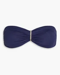 Melissa Odabash Positano Bandeau-Bikini-Oberteil Blau