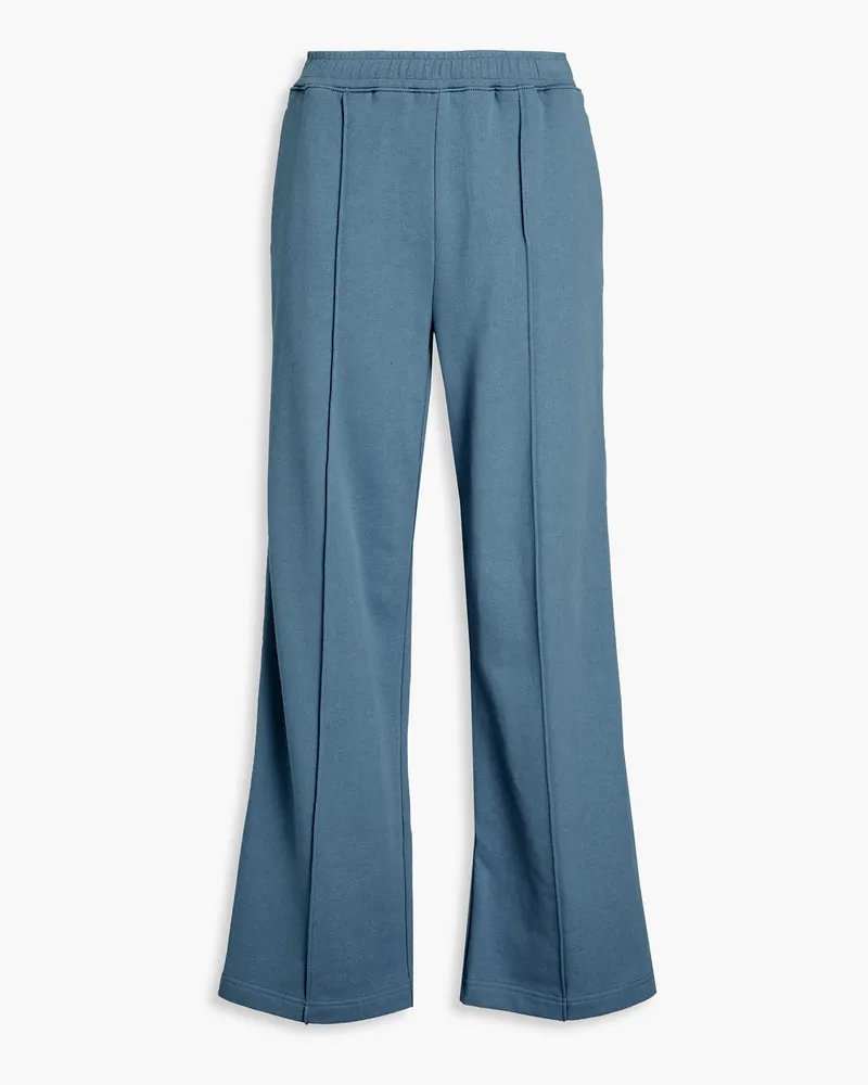 3.1 phillip lim Track Pants aus Baumwollfrottee Blau