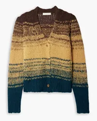 Ulla Johnson Paola Cardigan aus einer Alpakawollmischung mit Farbverlauf Gelb