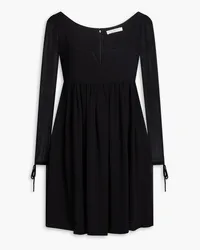 Philosophy Di Lorenzo Serafini Gathered georgette mini dress Schwarz