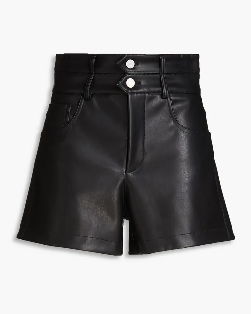 Philosophy Di Lorenzo Serafini Shorts aus Kunstleder Schwarz