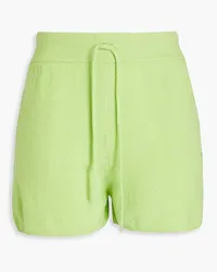 Loulou Studio Toran Shorts aus Kaschmir Grün