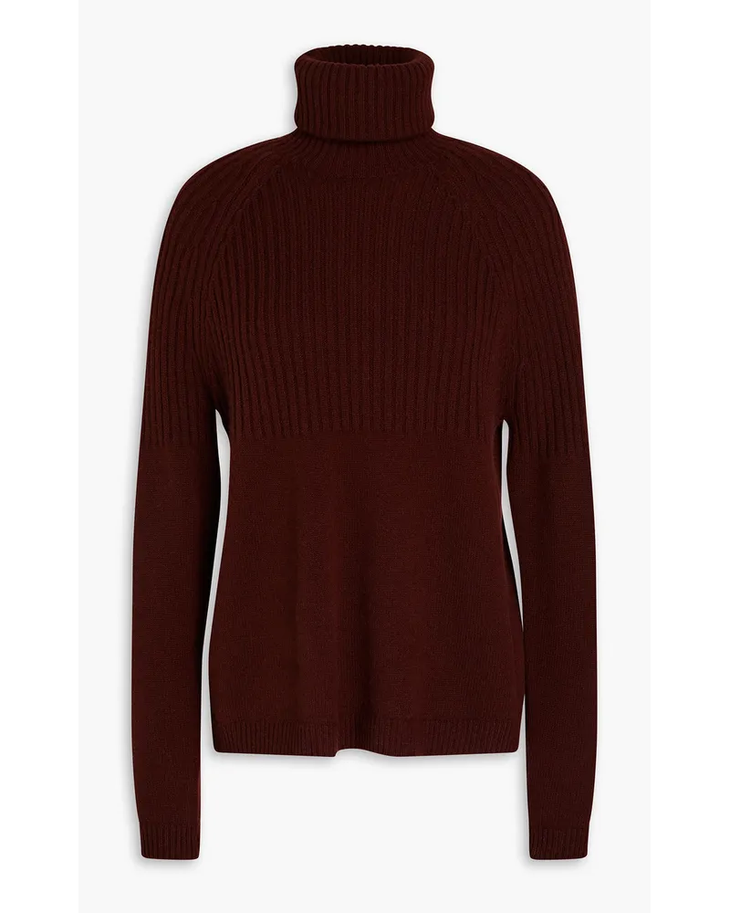 Autumn Cashmere Rollkragenpullover aus Kaschmir Burgunderrot