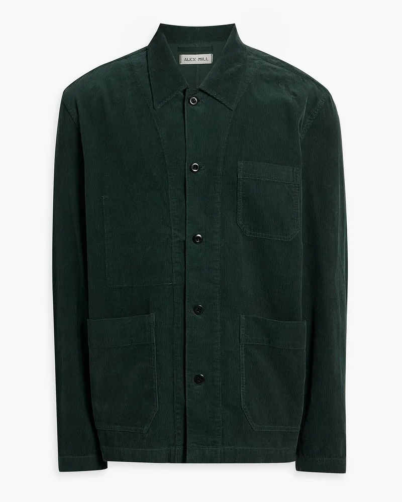 Alex Mill Overshirt aus Baumwollcord Grün