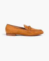 Gianvito Rossi Loafers aus Veloursleder Braun