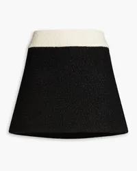 Alice + Olivia Alice OliviaTwo-tone bouclé mini skirt Schwarz