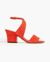 Ferragamo Sheena Sandalen aus Veloursleder Orange