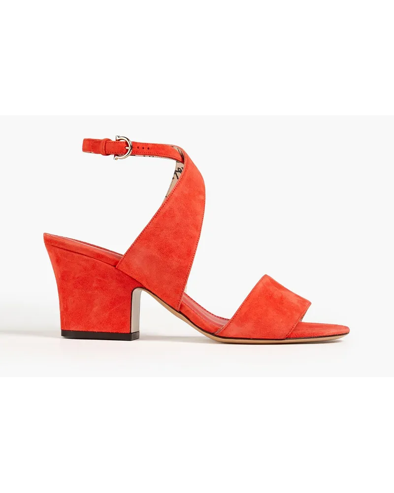 Ferragamo Sheena Sandalen aus Veloursleder Orange