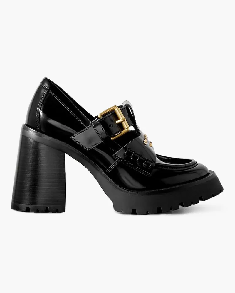 Alexander Wang Carter Plateaupumps aus Lackleder mit Verzierung Schwarz