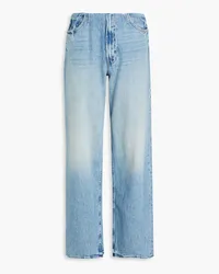 Mother Tucked hoch sitzende Jeans mit weitem Bein Blau