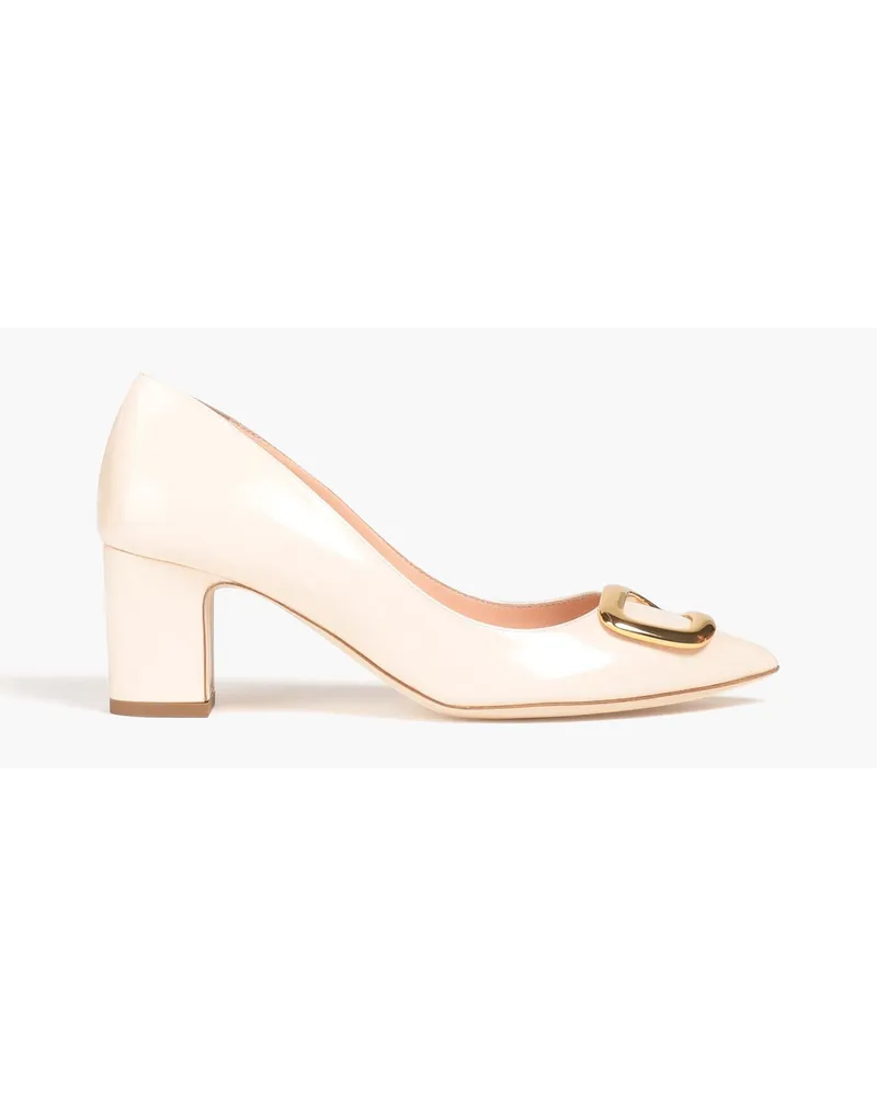 Rupert Sanderson Nada verzierte Pumps aus Lackleder Neutral